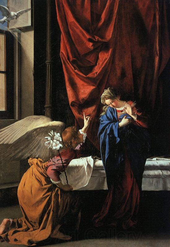 Orazio Gentileschi Annunciation   77 France oil painting art